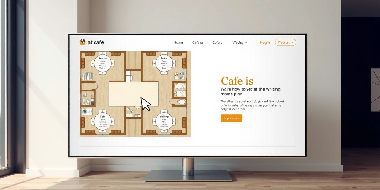 Café Lumière interactive menu website.