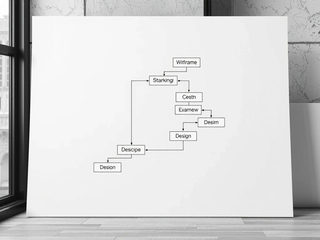A simplified sitemap visual.