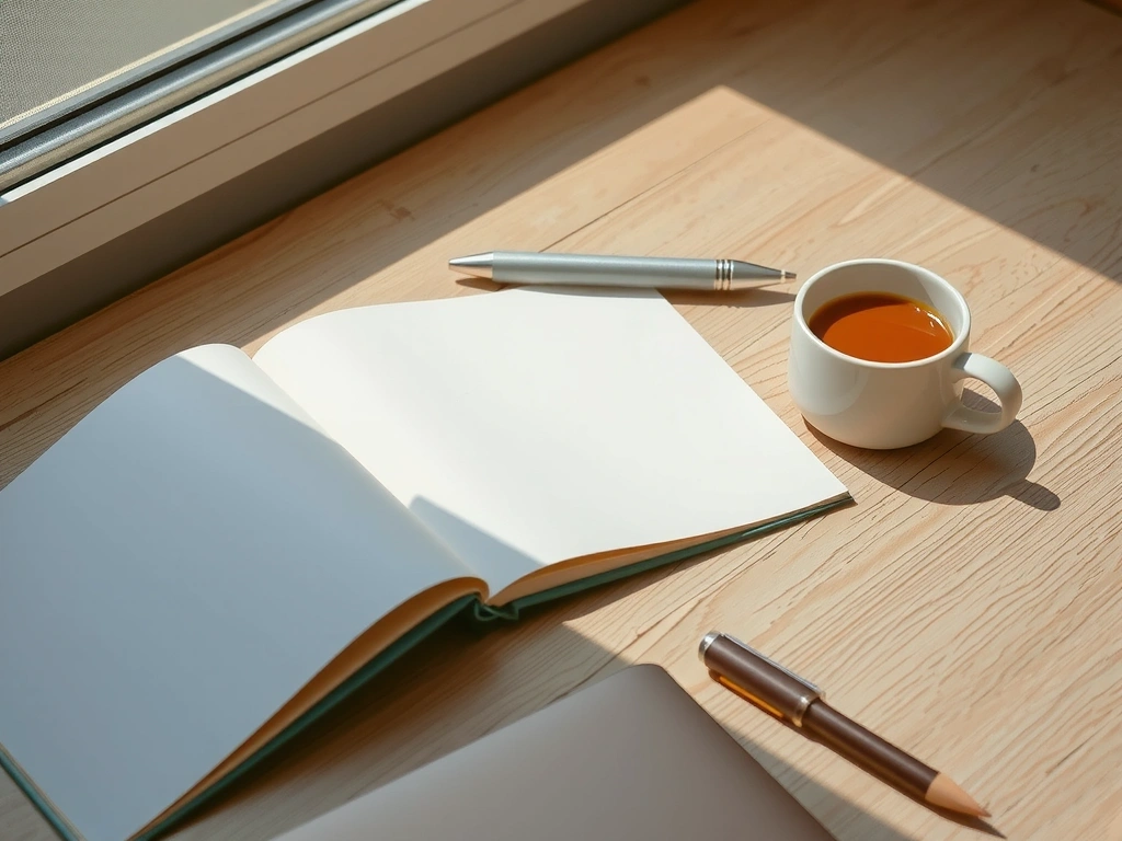 A calm, ordered workspace suggesting focus and clarity.