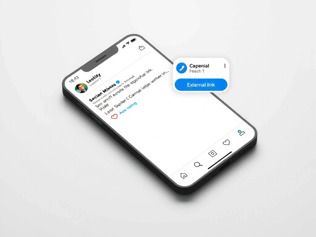 A link on a mobile screen.