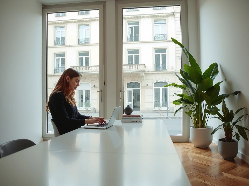 Modern Parisian office interior