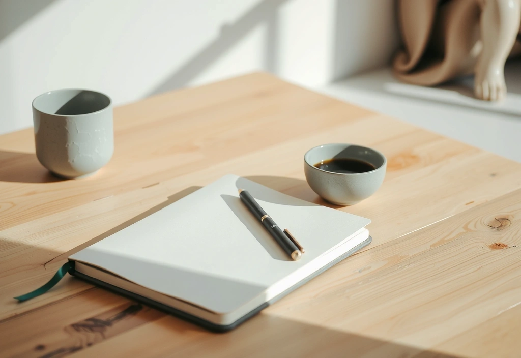 Editorial desk setup